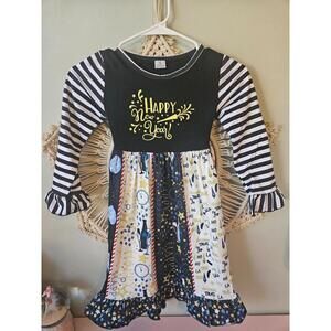 Sz 6-7 Happy New Years Boutique Dress NWOT